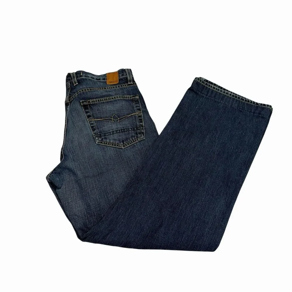 Jake Agave Denimsmith Jeans Waterman Men's 32 Blue Relaxed Mid Rise Straight USA